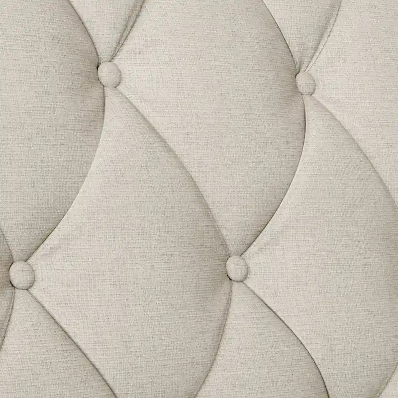 Canapé 3 places en tissu de style Mid-Century Modern avec dossier capitonné