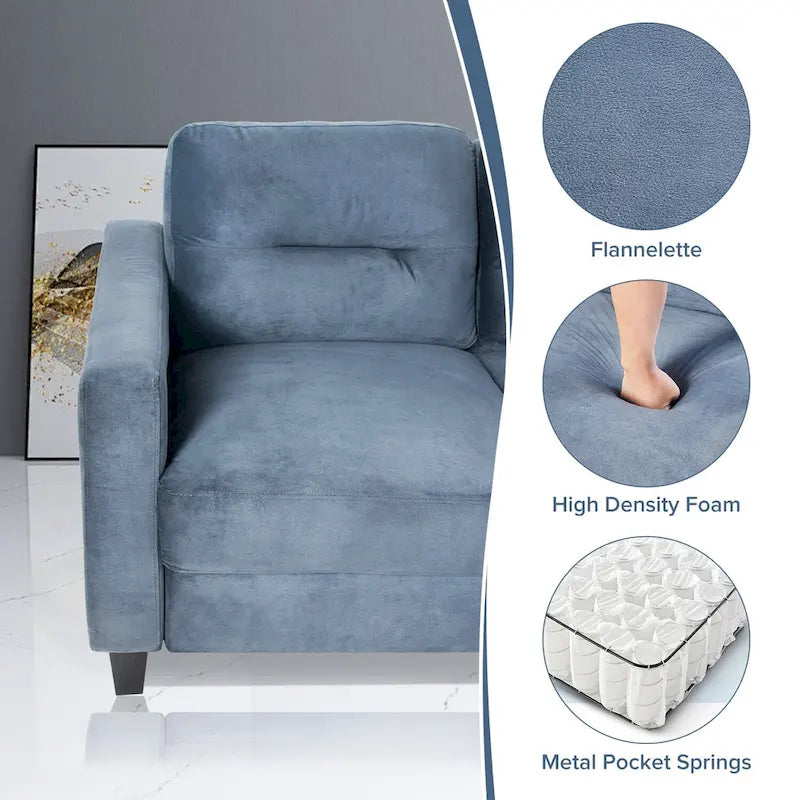 Canapé ou fauteuil confortable en velours