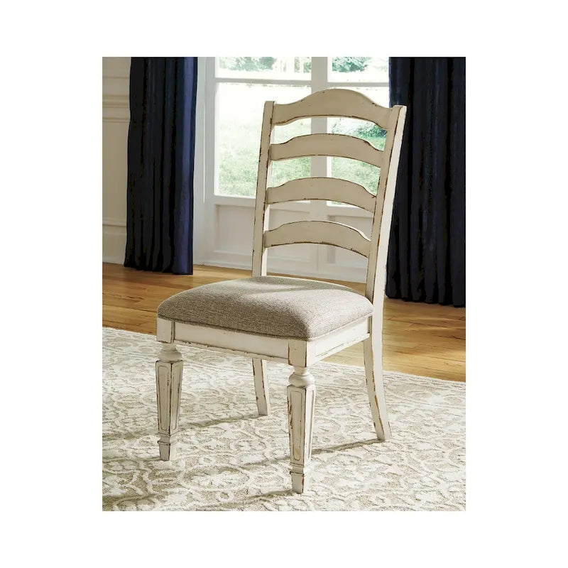 Chaise de salle à manger blanche