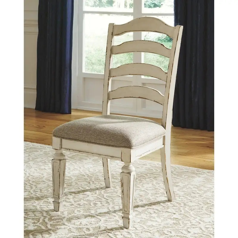 Chaise de salle à manger blanche