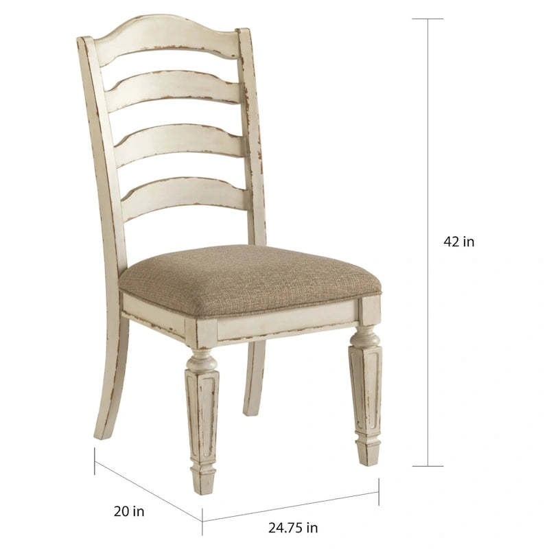 Chaise de salle à manger blanche
