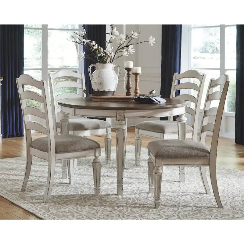 Chaise de salle à manger blanche