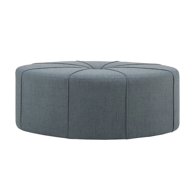Pouf capitonné ovale surdimensionné