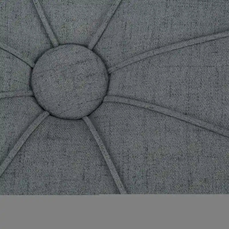 Pouf capitonné ovale surdimensionné