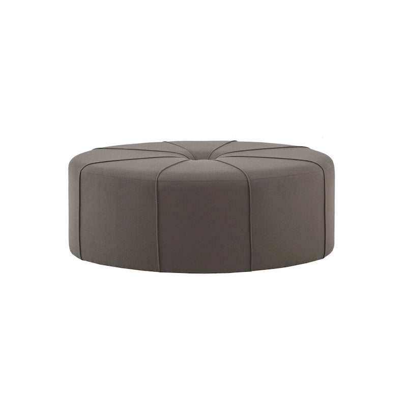 Pouf capitonné ovale surdimensionné