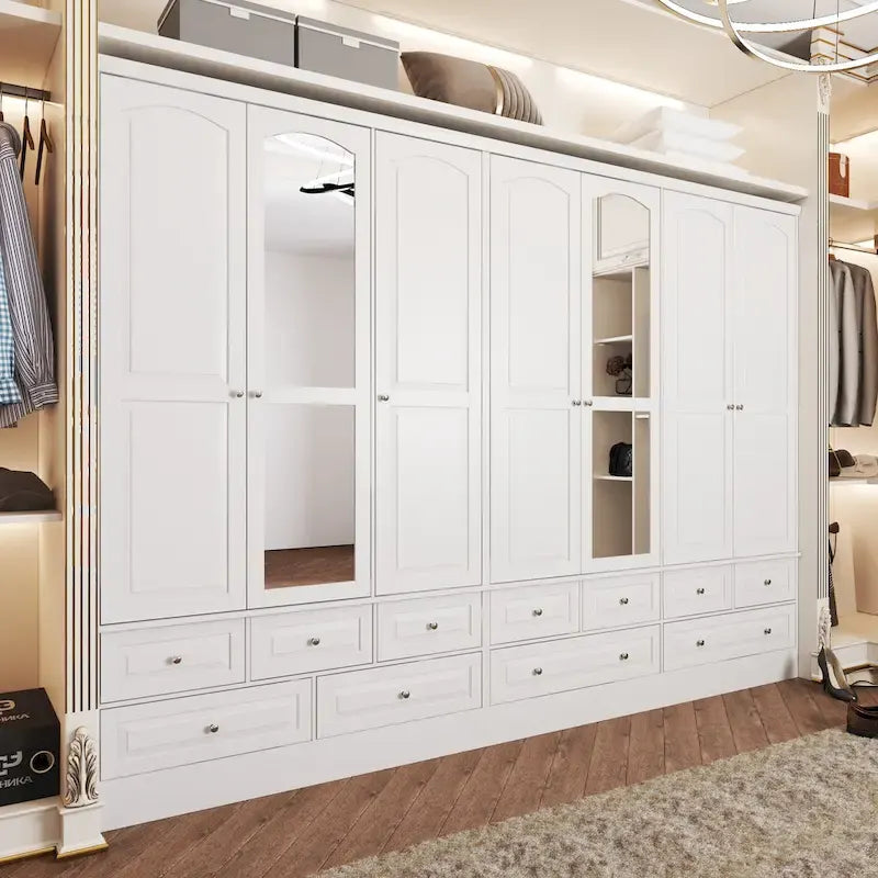 Armoires de rangement doubles avec miroirs