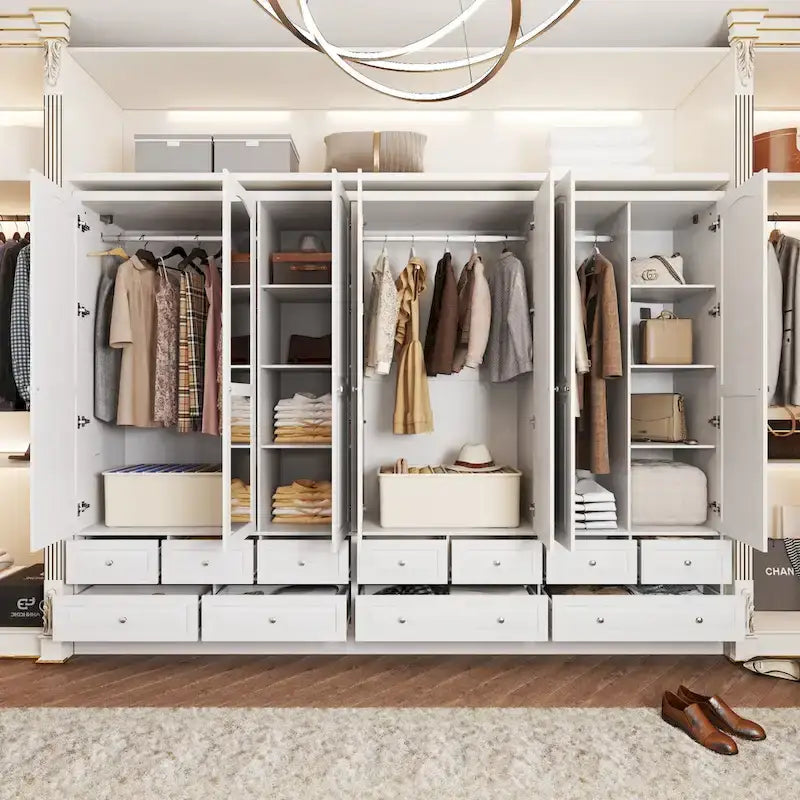 Armoires de rangement doubles avec miroirs