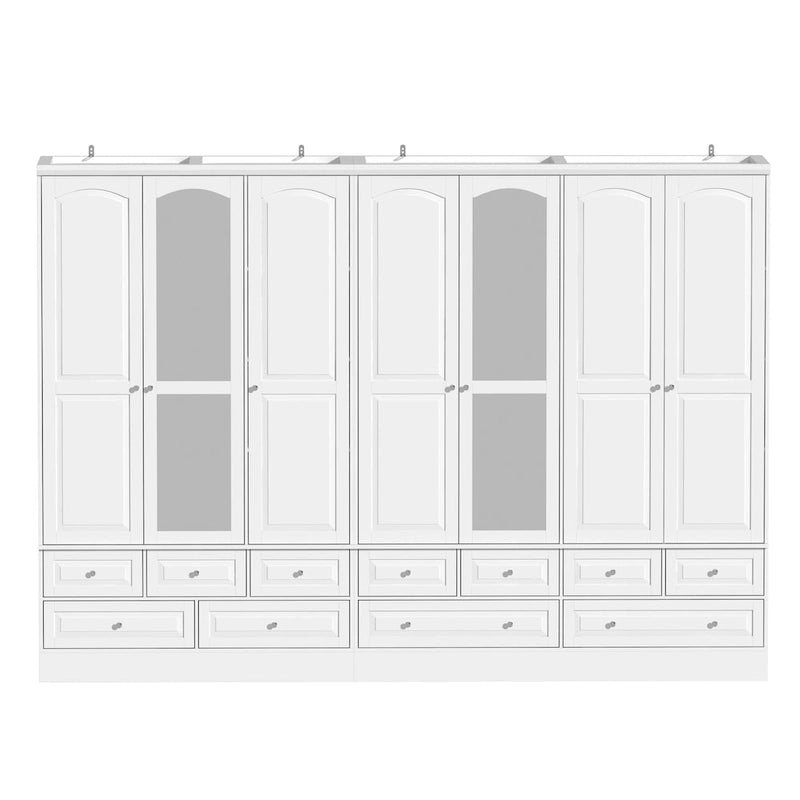 Armoires de rangement doubles avec miroirs