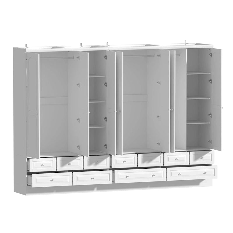 Armoires de rangement doubles avec miroirs