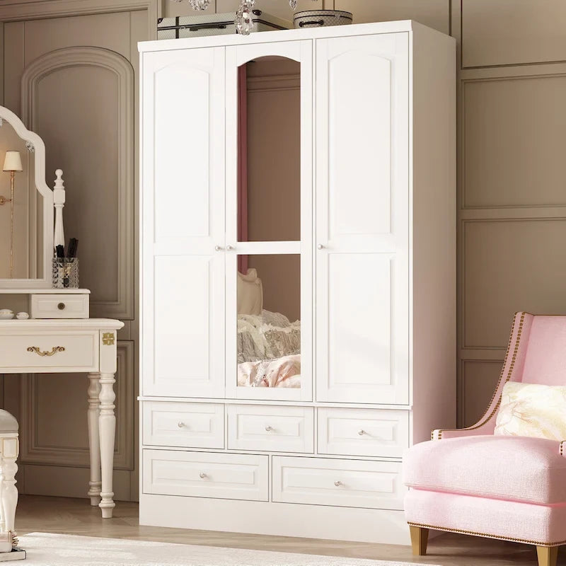 Armoires de rangement doubles avec miroirs