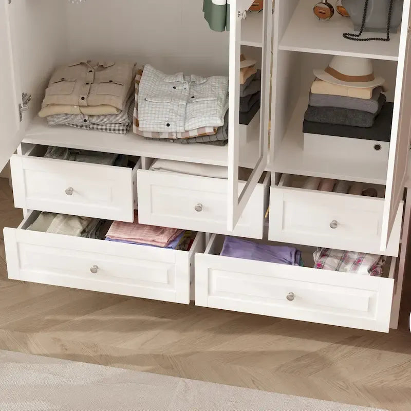 Armoires de rangement doubles avec miroirs