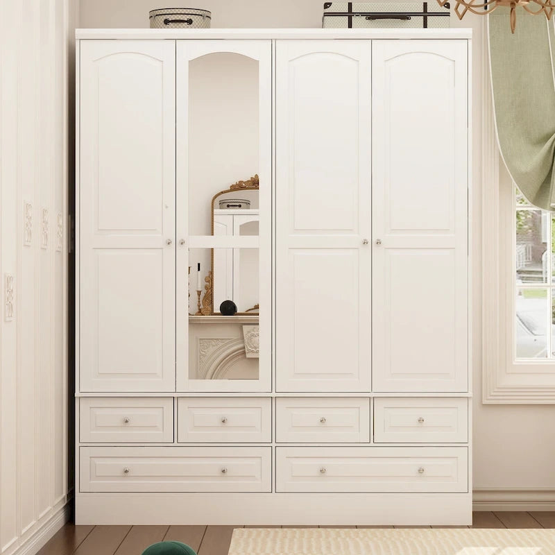 Armoires de rangement doubles avec miroirs