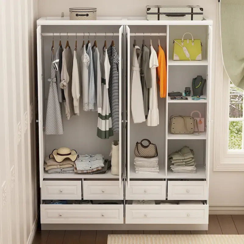 Armoires de rangement doubles avec miroirs