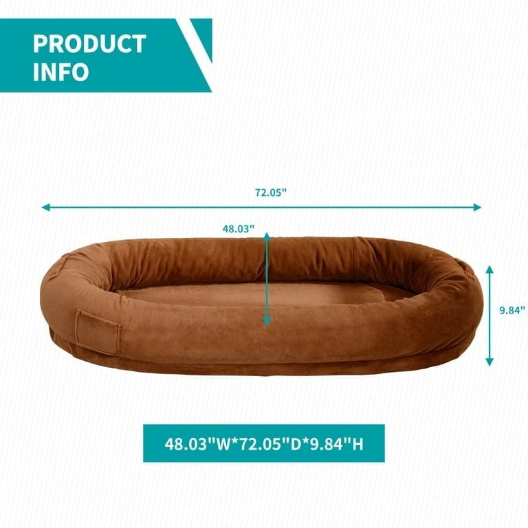 Lit géant pour chiens,Pouf géant pour chiens,Lit de sieste au sol