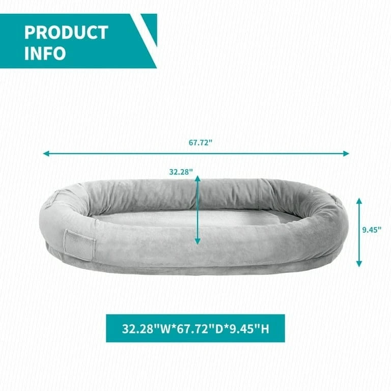 Lit géant pour chiens,Pouf géant pour chiens,Lit de sieste au sol