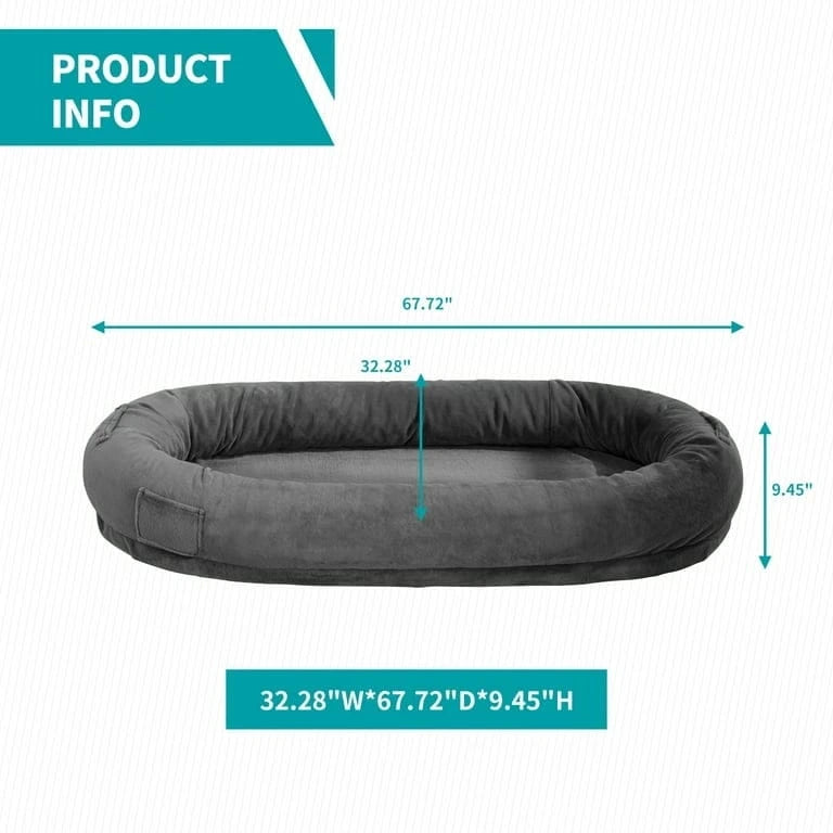 Lit géant pour chiens,Pouf géant pour chiens,Lit de sieste au sol