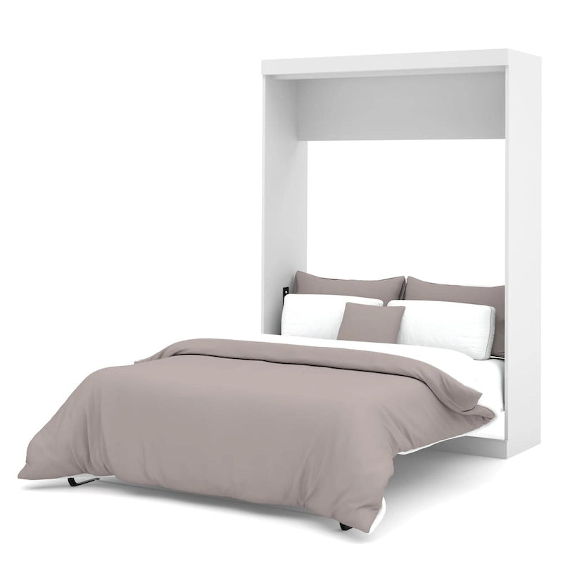Lit escamotable double avec rangement, lit mural pour chambre d'amis