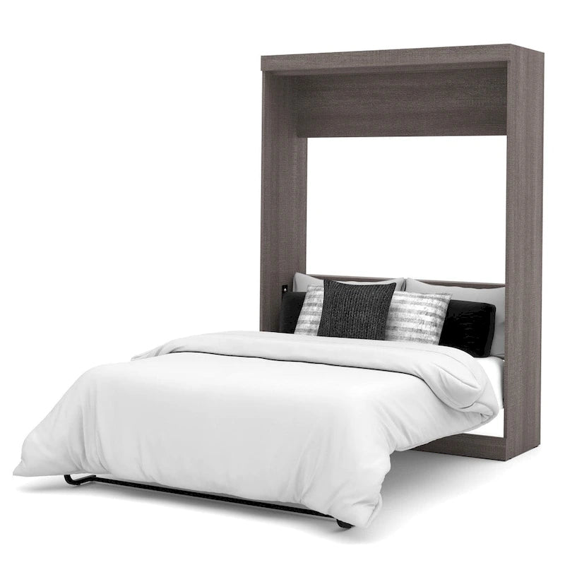 Lit escamotable double avec rangement, lit mural pour chambre d'amis