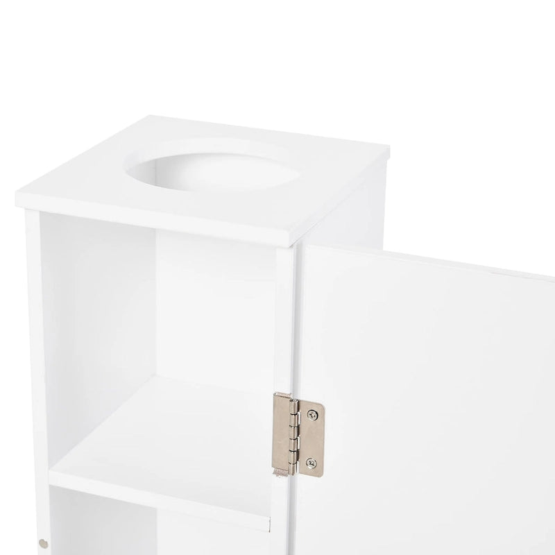 Armoire de rangement verticale blanche pour salle de bain