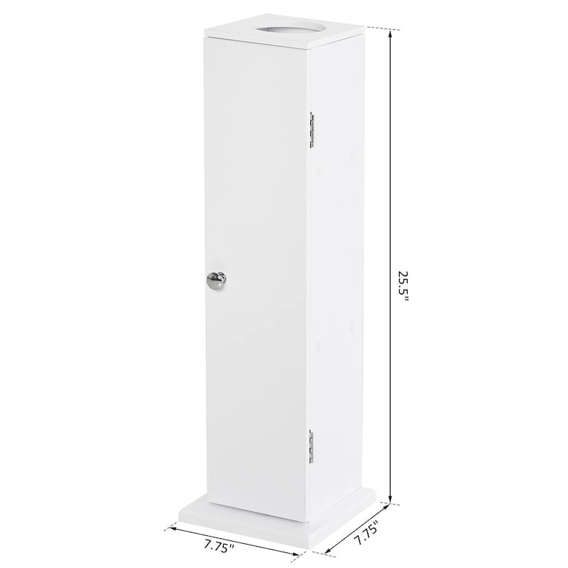 Armoire de rangement verticale blanche pour salle de bain
