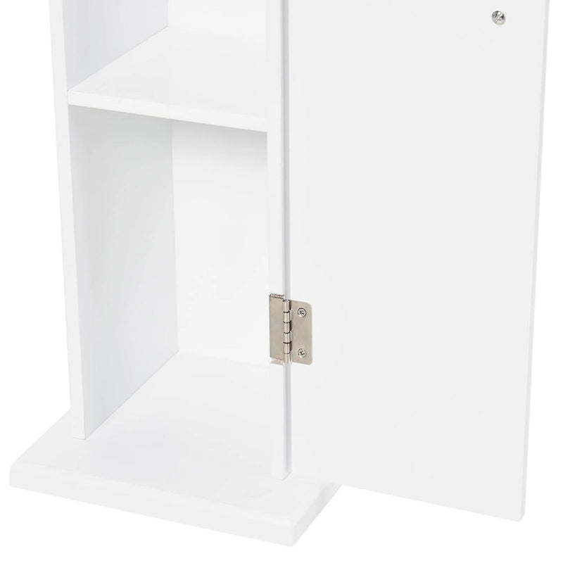 Armoire de rangement verticale blanche pour salle de bain