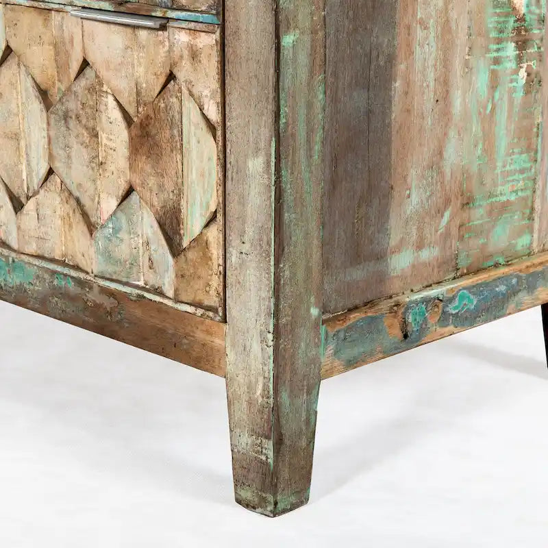 Commode vintage en teck recyclé
