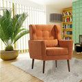 Fauteuil d'appoint moderne, Fauteuil en chenille pour salon, Fauteuil rembourré confortable