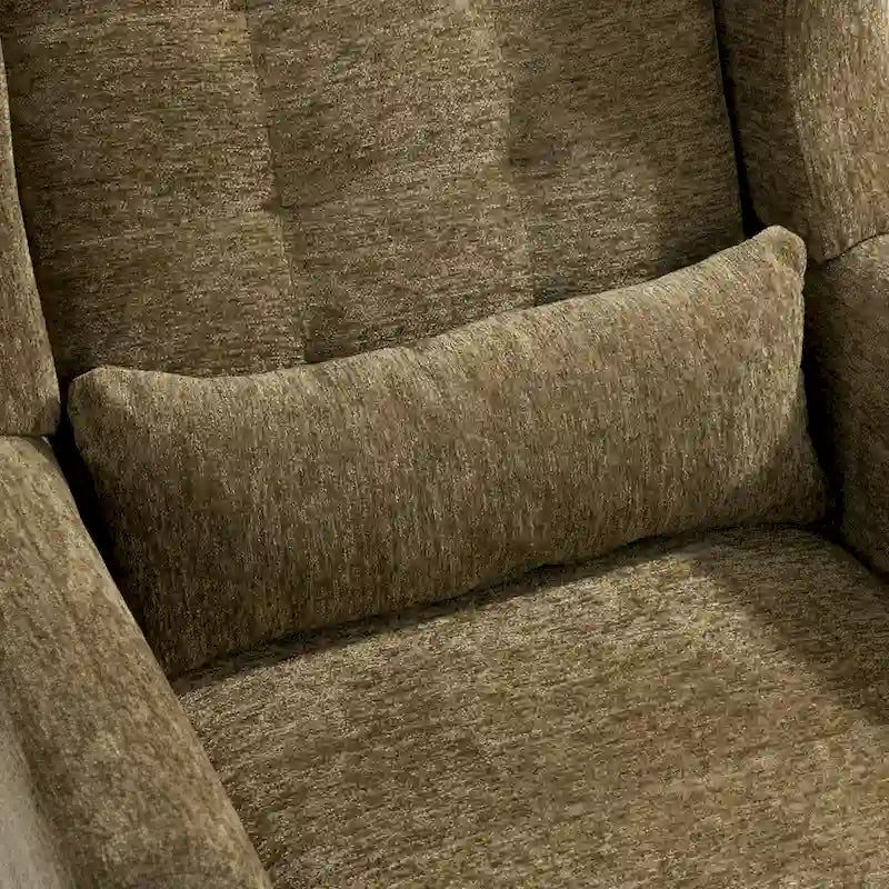 Fauteuil d'appoint moderne, Fauteuil en chenille pour salon, Fauteuil rembourré confortable