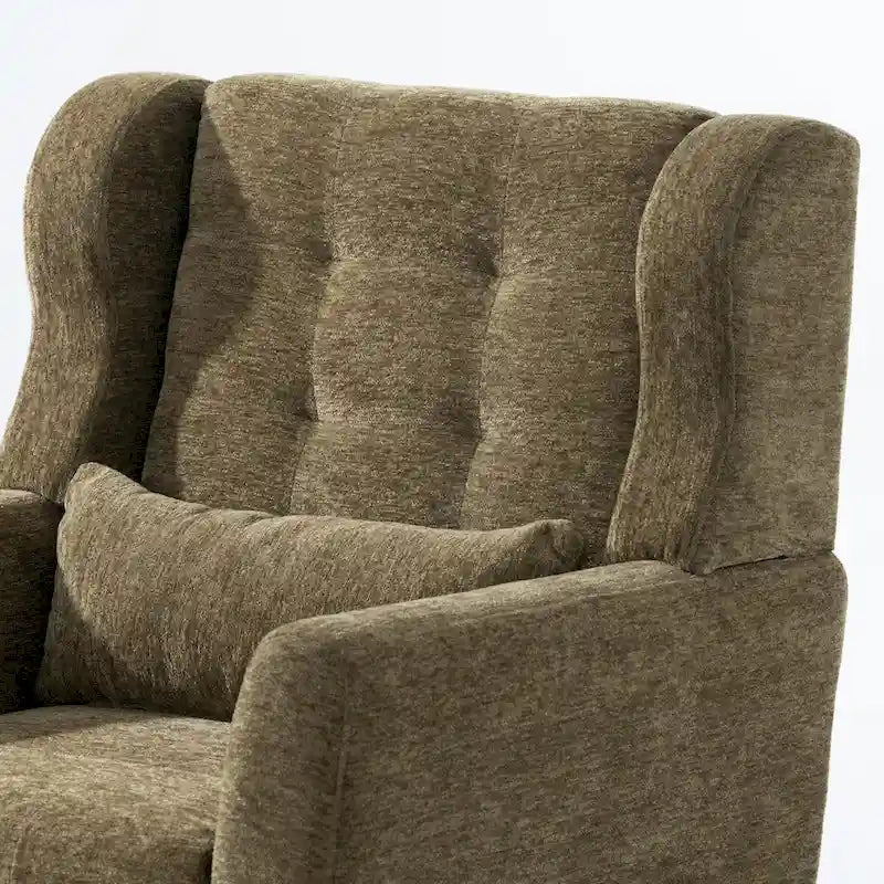 Fauteuil d'appoint moderne, Fauteuil en chenille pour salon, Fauteuil rembourré confortable