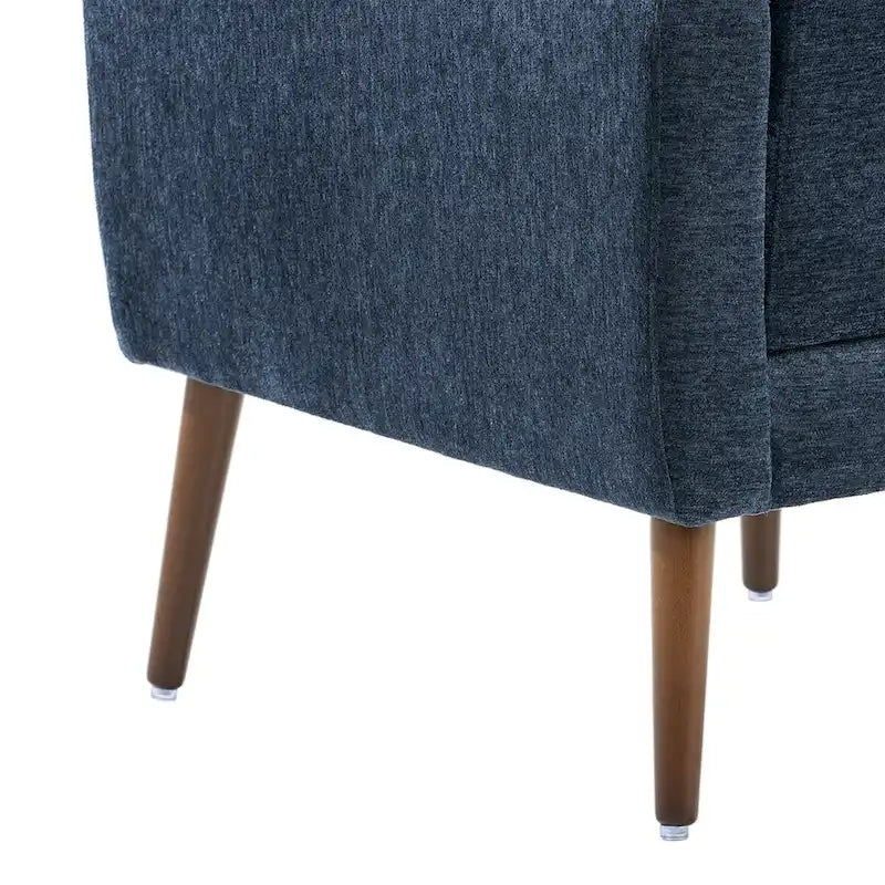 Fauteuil d'appoint moderne, Fauteuil en chenille pour salon, Fauteuil rembourré confortable