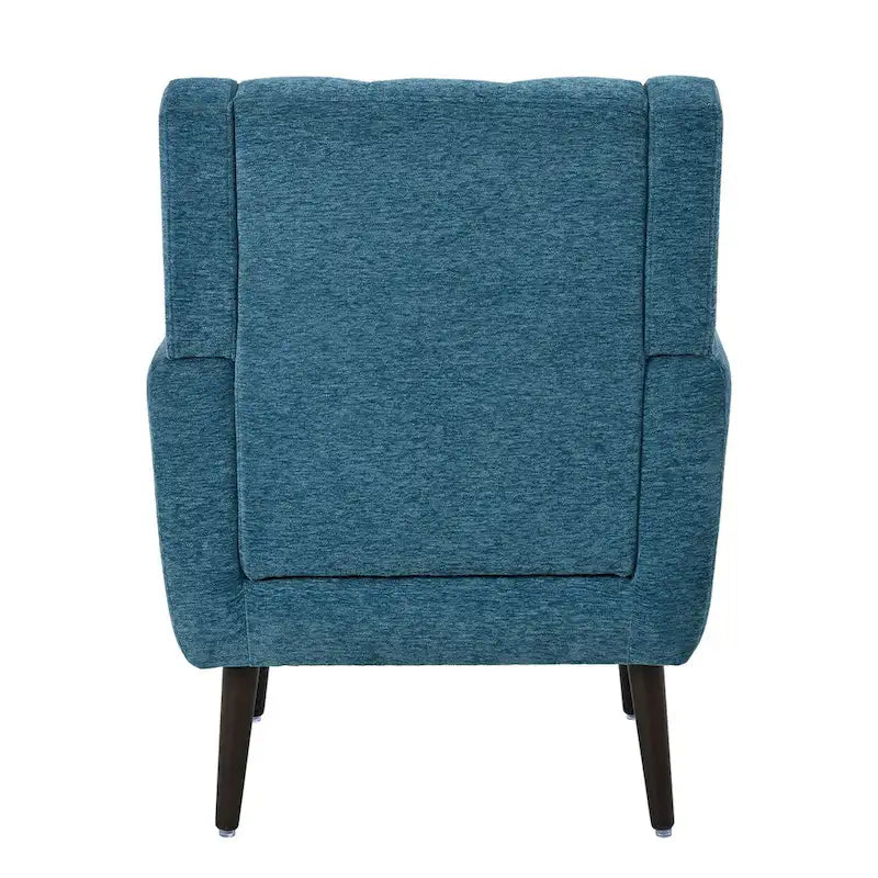 Fauteuil d'appoint moderne, Fauteuil en chenille pour salon, Fauteuil rembourré confortable