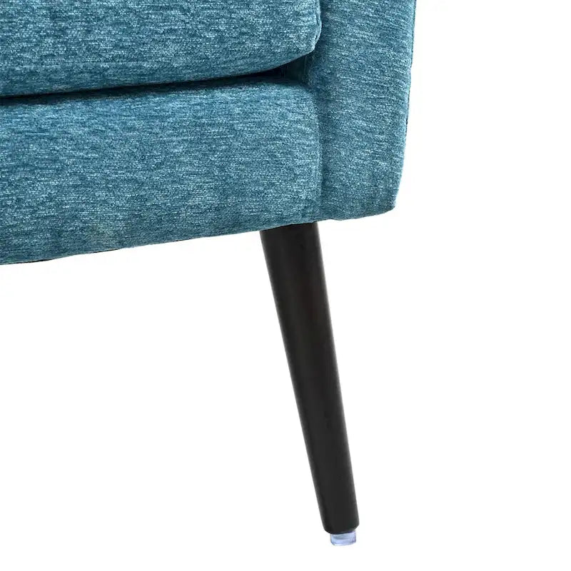 Fauteuil d'appoint moderne, Fauteuil en chenille pour salon, Fauteuil rembourré confortable