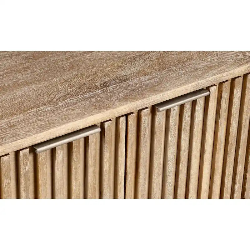 Buffet Mid-Century Moderne en Bois de Mangue Cannnelé