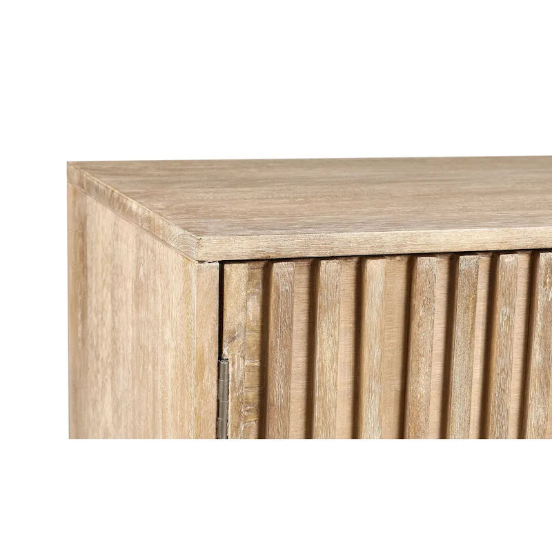 Buffet Mid-Century Moderne en Bois de Mangue Cannnelé