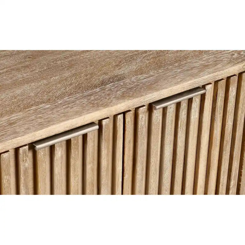 Buffet Mid-Century Moderne en Bois de Mangue Cannnelé