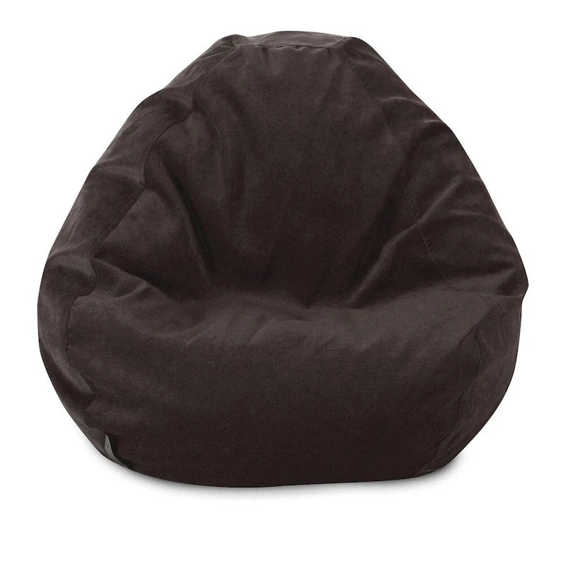Fauteuil poire en mousse déchiquetée