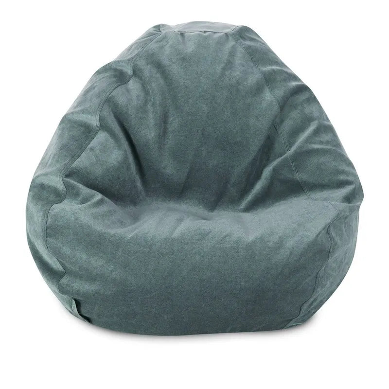 Fauteuil poire en mousse déchiquetée