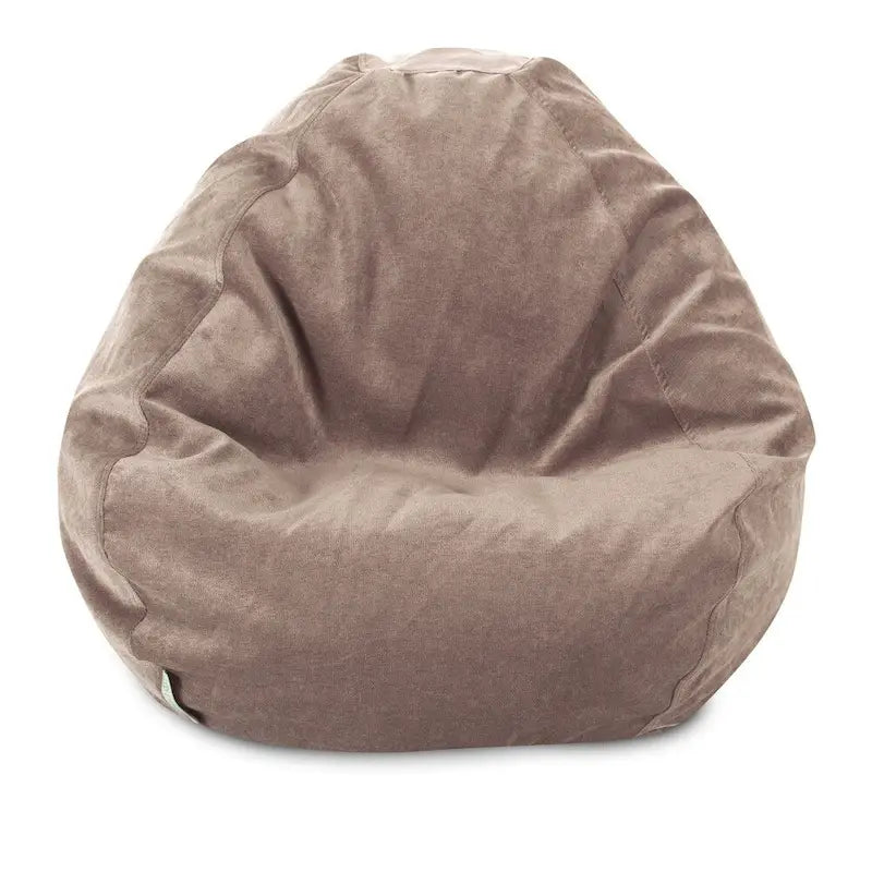 Fauteuil poire en mousse déchiquetée