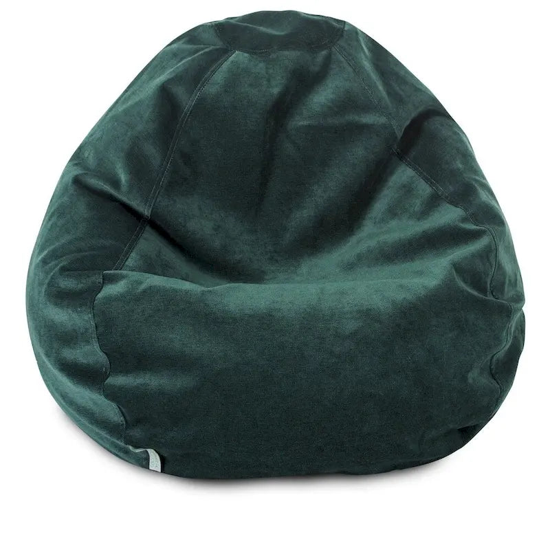 Fauteuil poire en mousse déchiquetée