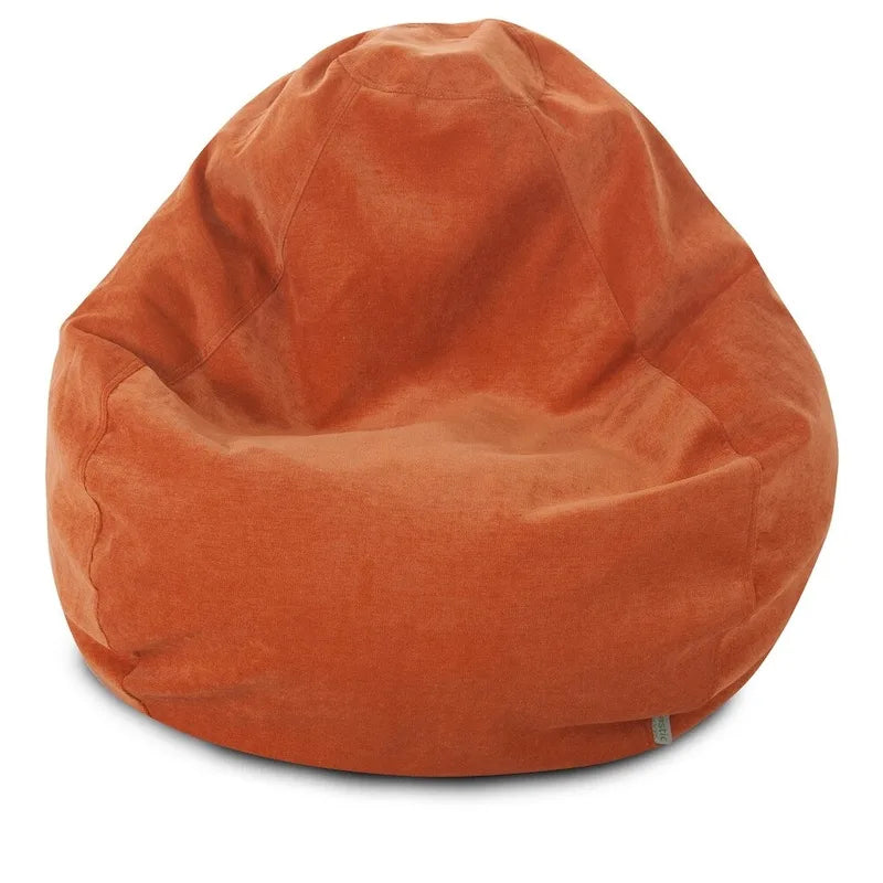 Fauteuil poire en mousse déchiquetée