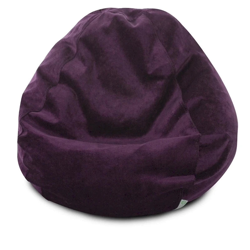 Fauteuil poire en mousse déchiquetée