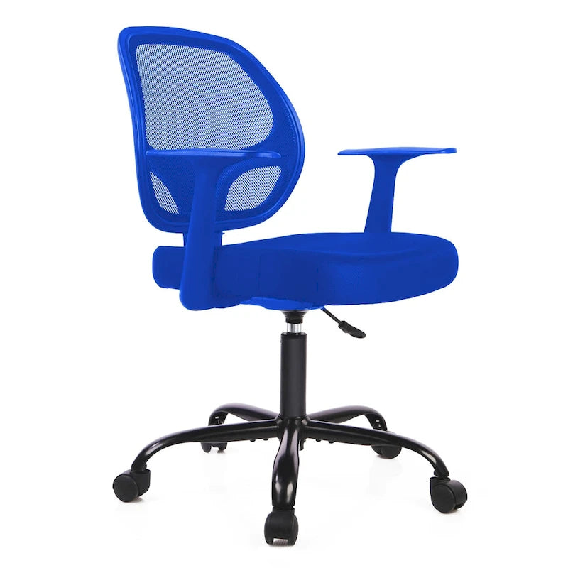 Fauteuil de bureau à roulettes, ergonomique, dossier haut en maille