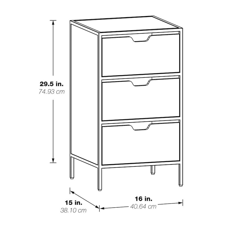 Meuble de rangement à 3 tiroirs