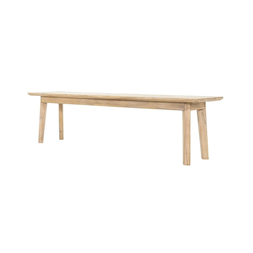 Banc en acacia finition marron clair