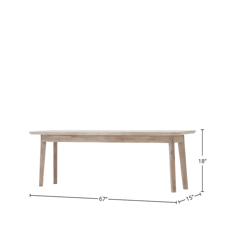Banc en acacia finition marron clair
