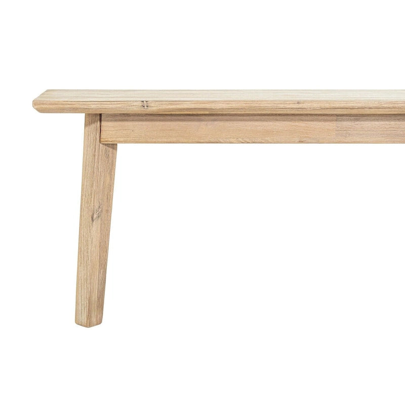 Banc en acacia finition marron clair