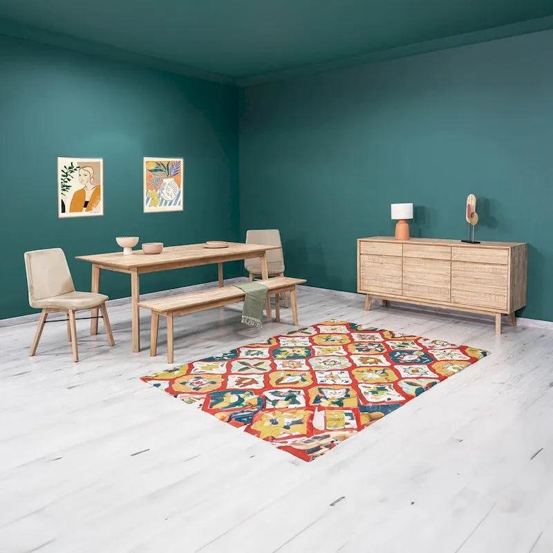 Banc en acacia finition marron clair
