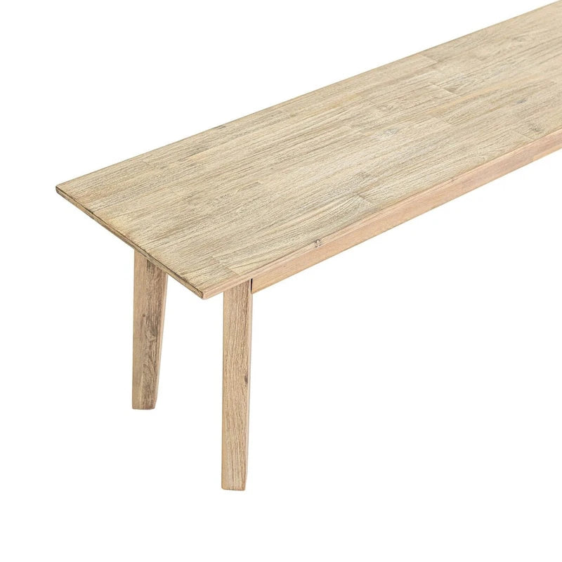 Banc en acacia finition marron clair