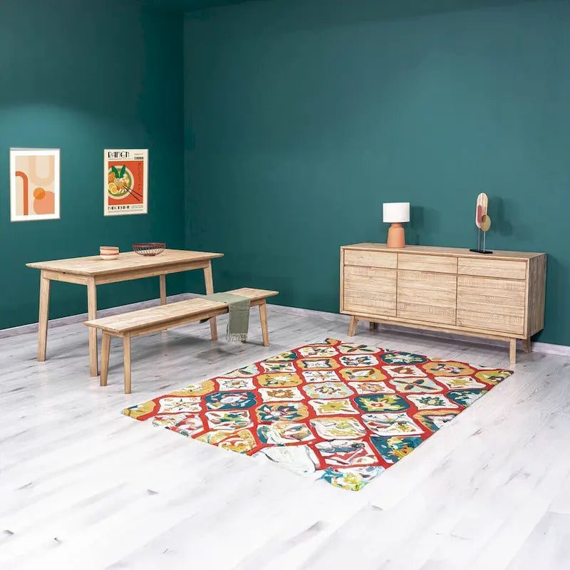 Banc en acacia finition marron clair